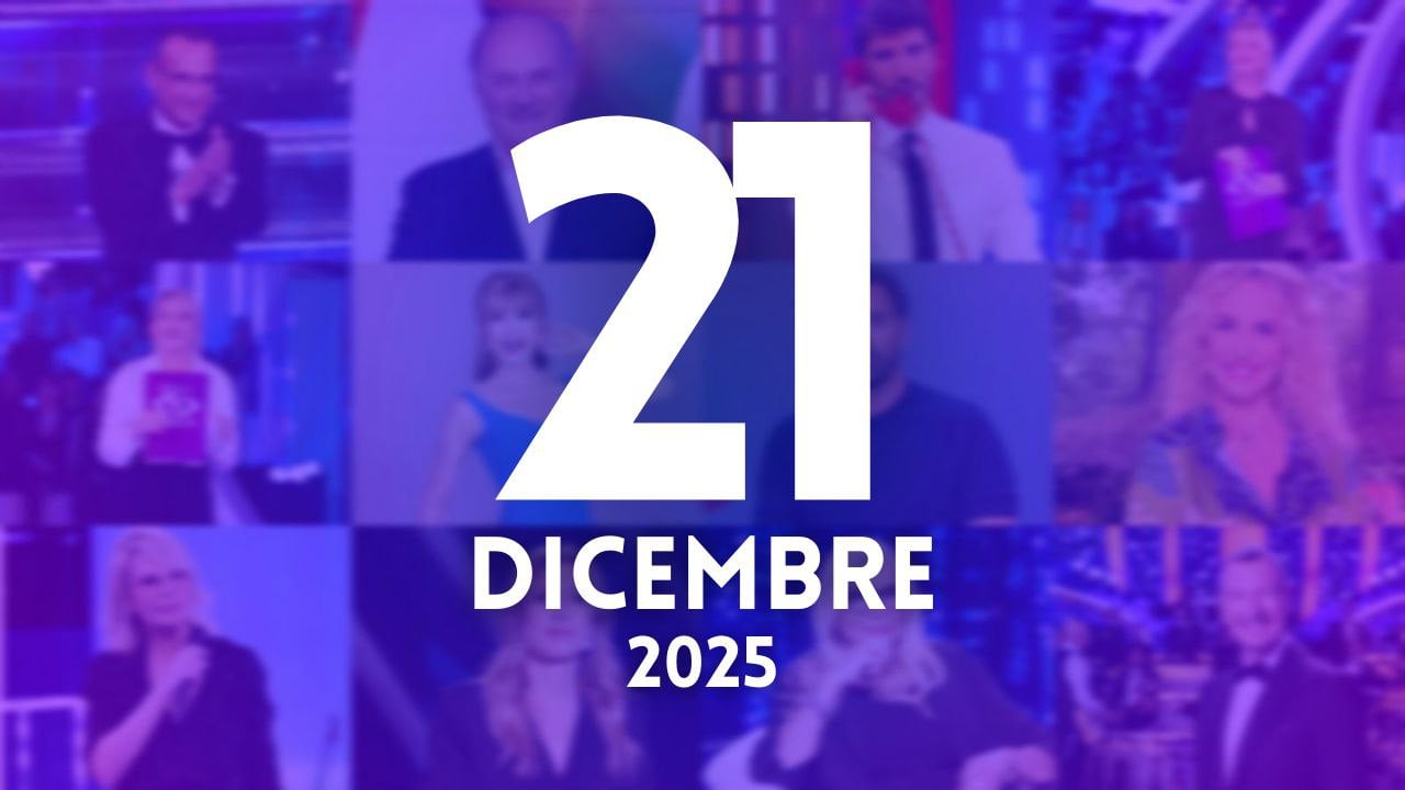 anticipazioni notizie ascolti tv 21 dicembre 2025
