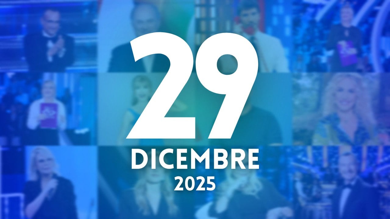 notizie ascolti tv 29 dicembre 2025