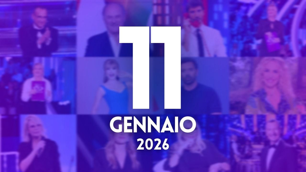 ascolti tv notizie 11 gennaio 2026
