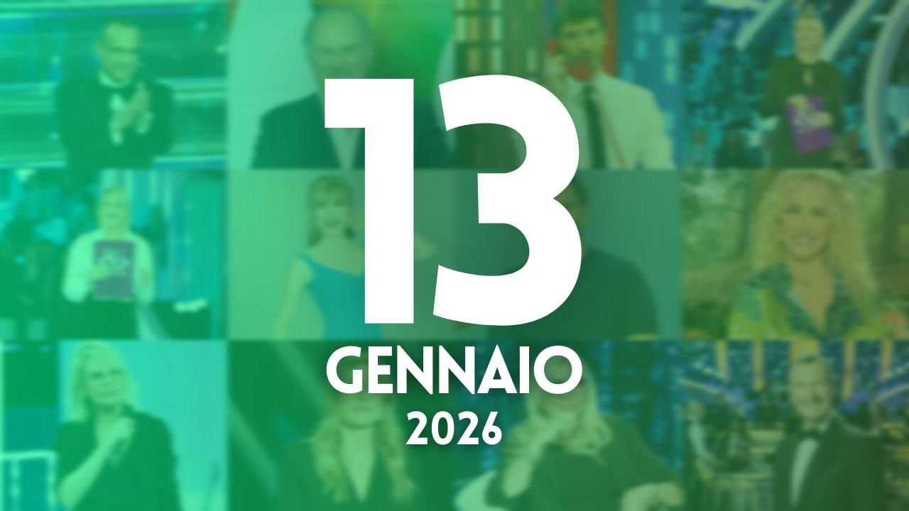 ascolti tv notizie 13 gennaio 2026