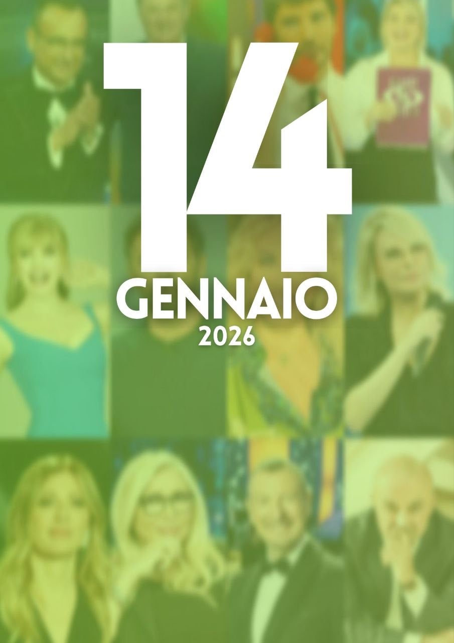 ascolti tv notizie 14 gennaio 2026