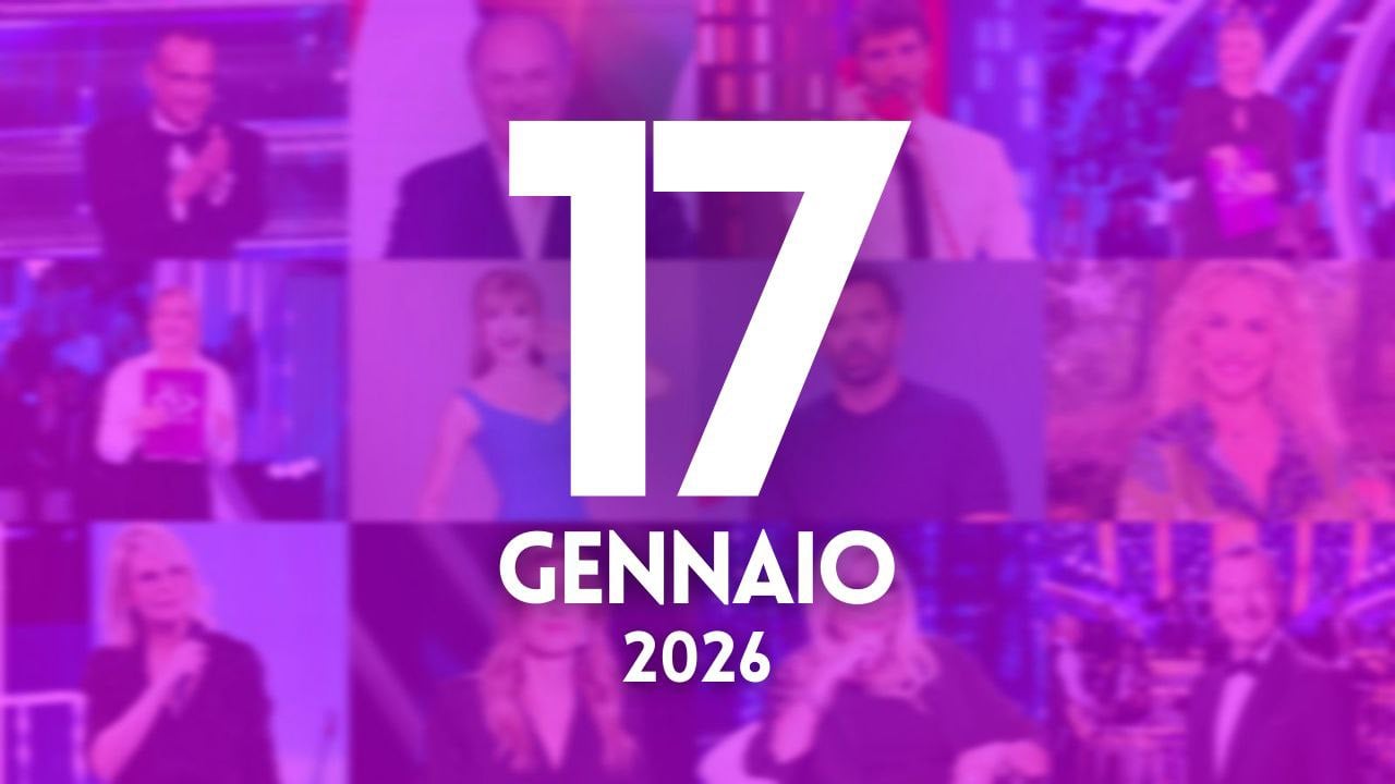 ascolti tv notizie 17 gennaio 2026