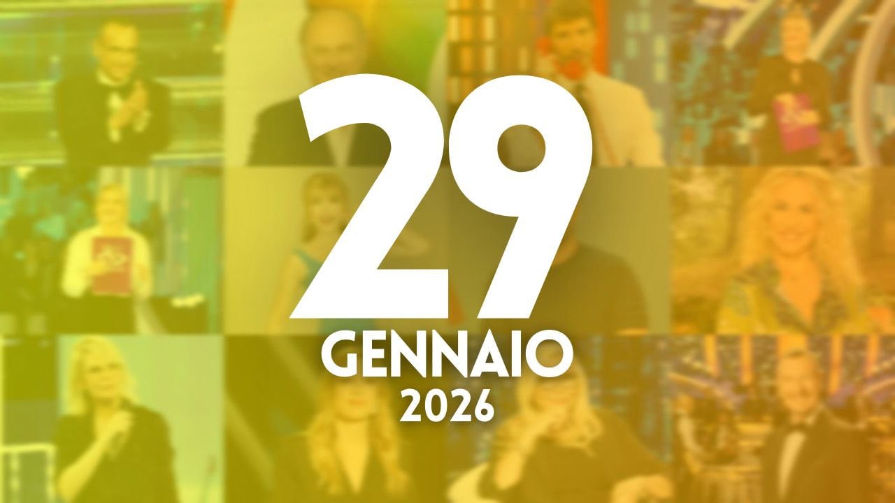 ascolti tv notizie 29 gennaio 2026