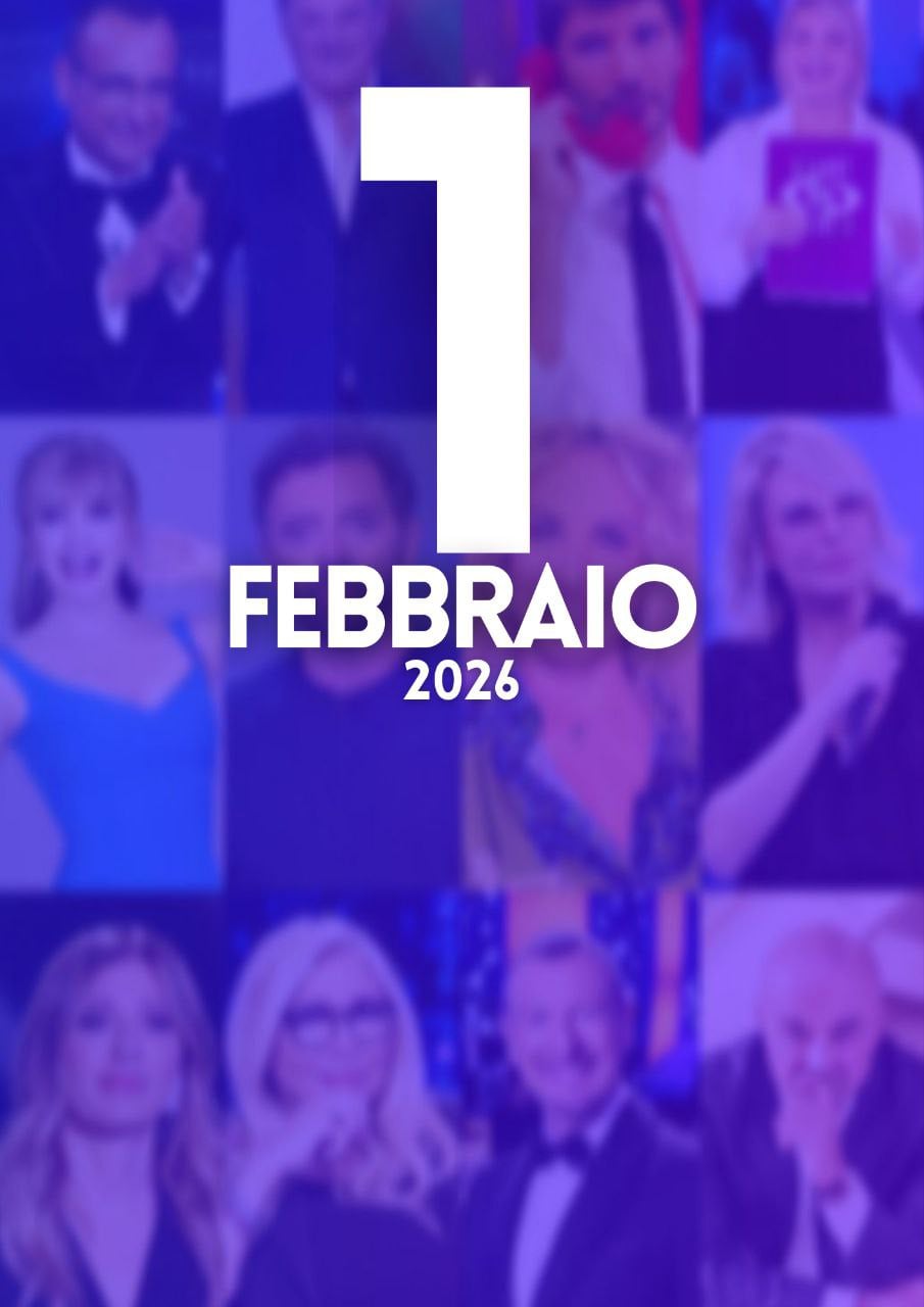 ascolti tv notizie 1 febbraio 2026