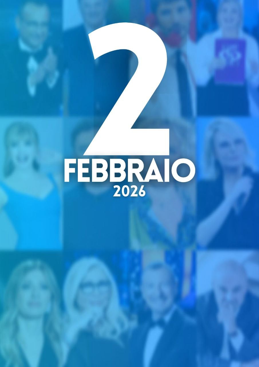ascolti tv notizie 2 febbraio 2026