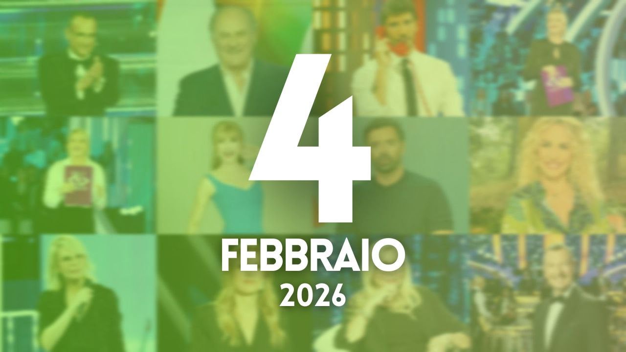 ascolti tv notizie 4 febbraio 2026