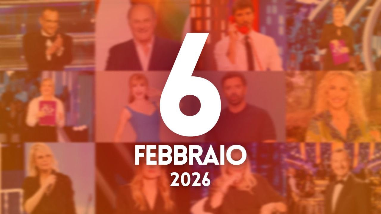 ascolti tv notizie 6 febbraio 2026
