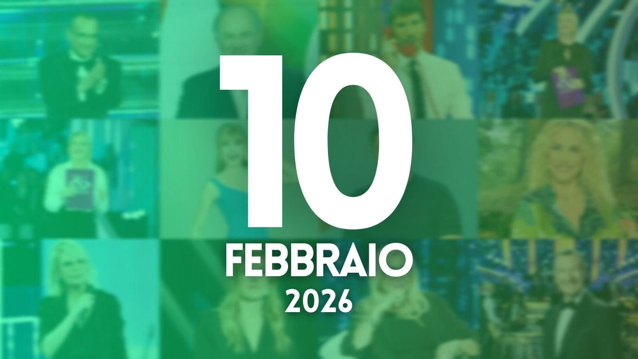 ascolti tv notizie 10 febbraio 2026