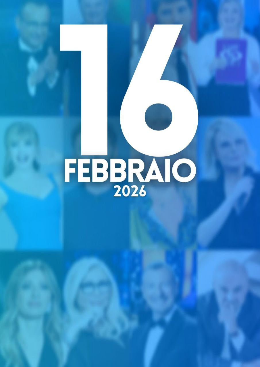 ascolti tv notizie 16 febbraio 2026