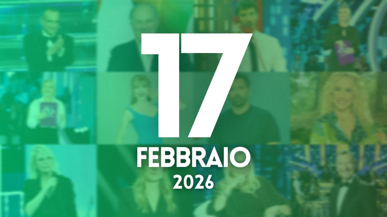 ascolti tv notizie 17 febbraio 2026