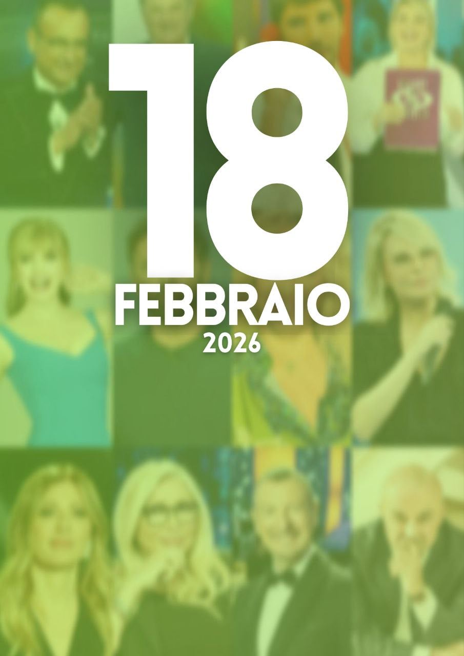 ascolti tv notizie 18 febbraio 2026