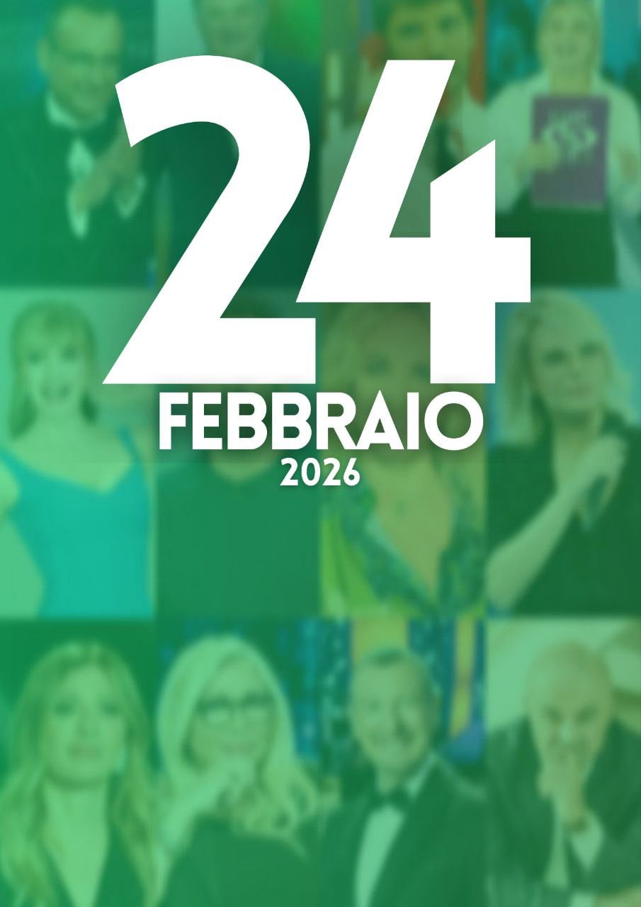 ascolti tv notizie 24 febbraio 2026