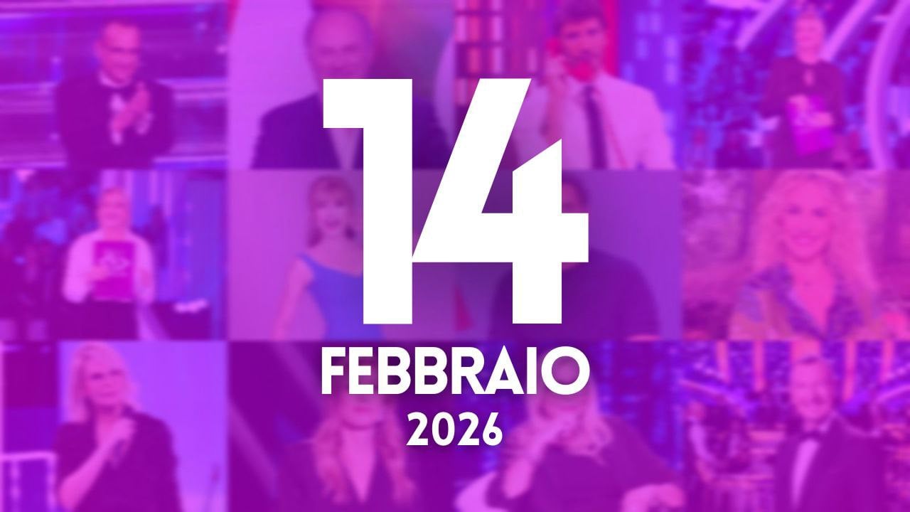 ascolti tv notizie 14 febbraio 2026
